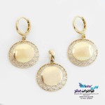 نیم ست طلا - آویز و گوشواره - طرح خورشید