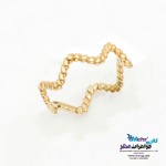 انگشتر طلا - طرح موج