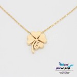 گردنبند طلا - طرح شبدر چهار برگ