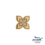 آویز طلا - طرح گل چهار پر