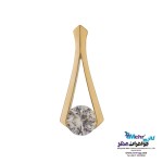آویز طلا - طرح تک نگین