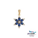 آویز طلا - طرح گل خورشیدی