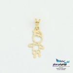 آویز طلا - طرح پسر بچه