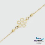 دستبند طلا - طرح گل