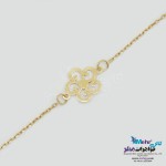 دستبند طلا - طرح گل