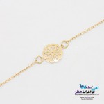 دستبند طلا - طرح گل