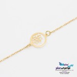 دستبند طلا - طرح گل