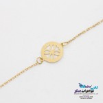 دستبند طلا - طرح گل