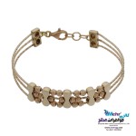 دستبند النگویی طلا - طرح گوی تراش