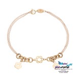 دستبند طلا - طرح گل