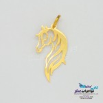 آویز طلا - طرح اسب