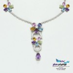 گردنبند جواهر - طرح گل بولگاری