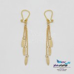 گوشواره طلا - طرح پولکی