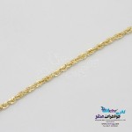 دستبند طلا - طرح طنابی