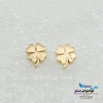 گوشواره طلا - طرح شبدر چهار پر