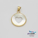 آویز طلا - طرح صدف قلب