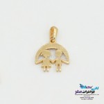 آویز طلا - طرح عشق