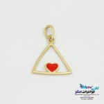 آویز طلا - طرح مثلث