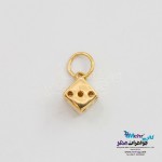 آویز طلا - طرح تاس