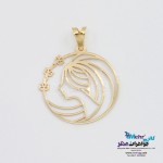 آویز طلا - طرح بانو