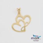 آویز طلا - طرح بی نهایت قلب