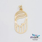 آویز طلا - طرح بانو