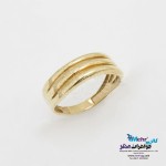 انگشتر طلا - طرح خطوط موازی