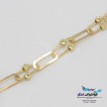 دستبند طلا - طرح گوی تراش