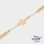 دستبند طلا - طرح گل