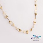 گردنبند طلا - طرح گوی تراش