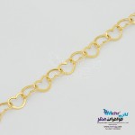 دستبند طلا - طرح هارت لینک