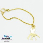 آویز ساعت طلا طرح عاشقانه