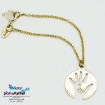 آویز ساعت طلا طرح فانتزی - دست