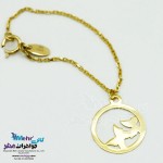 آویز ساعت طلا طرح پروانه