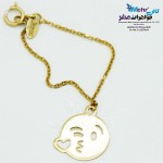 آویز ساعت طلا طرح استیکر - بوسه