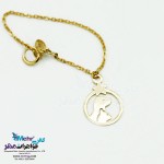 آویز ساعت طلا طرح حیوانات - سگ و گربه