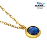آویز ساعت طلا طرح سنگ کبود