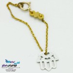 آویز ساعت طلا طرح دست همسا
