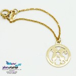 آویز ساعت طلا طرح عاشقانه