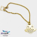 آویز ساعت طلا - طرح جغد