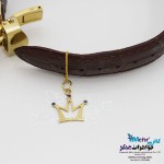 آویز ساعت طلا - طرح تاج