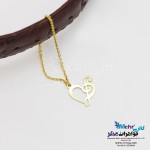 آویز ساعت طلا - طرح قلب