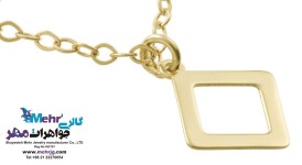 آویز ساعت طلا - طرح هندسی