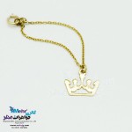 آویز ساعت طلا - طرح تاج
