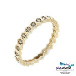 انگشتر طلا - طرح لانه زنبوری