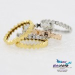 انگشتر طلا - طرح لانه زنبوری
