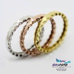 انگشتر طلا - طرح لانه زنبوری