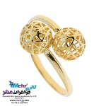 انگشتر طلا - طرح گوی توری