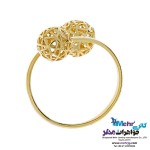 انگشتر طلا - طرح گوی توری