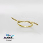 انگشتر طلا - طرح موج
